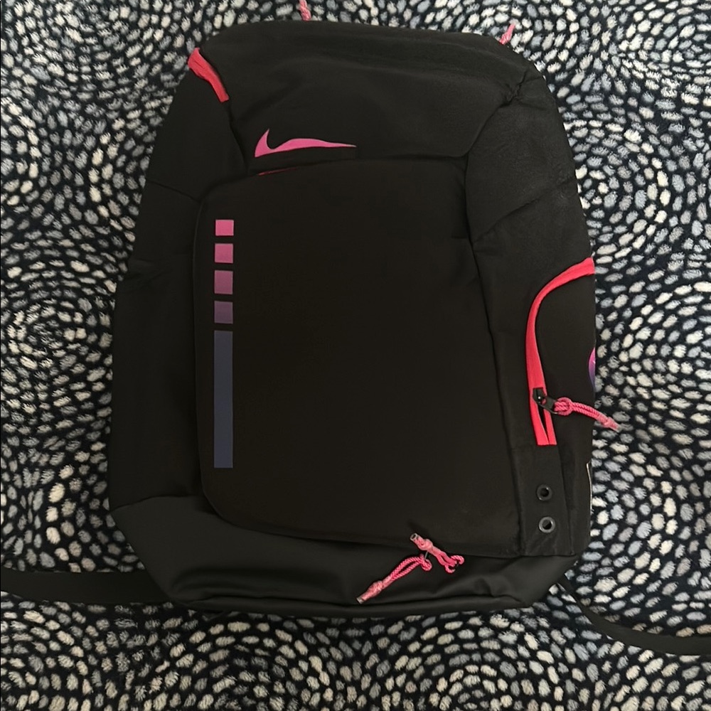 Nike Black and Pink Backpack